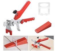 Niveladores de Azulejos 2 mm Cuñas Niveladoras Suelo 400Pzs Clips Espaciadores + 100Pzs Cuñas Reutilizables + 1 alicate de azulejos Herramientas para La Instalación de Losetas de Piso y Pared