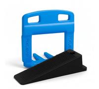 Niveladores de Azulejos 600 pcs - FIX LEVEL - Cuñas niveladoras suelo 0,5mm y clips de nivelacion - Sistema de nivelacion de azulejos con juntas azulejos - Compatible con cortadora de azulejos