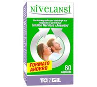 Nivelansi 80 Cápsulas con Ashwagandha y Rhodiola, Azafrán, 5HTP, Griffonia, Melisa, Vitamina B6 | Tensión Nerviosa y Ansiedad | Fórmula Equilibrada | Ansiedad Pastillas Naturales TONGIL