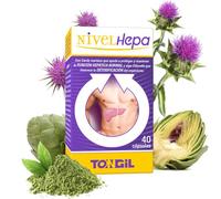 Nivelhepa 40 Cápsulas | Cardo Mariano, Extracto de Alcachofa, Colina, Chlorella, SAMe y Glutation | Protección y Desintoxicación para el Hígado | Detox para el Higado de TONGIL