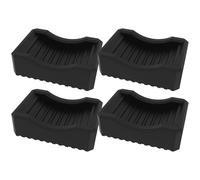 Nivellierscheiben für Grill, Grill-Nivellierpads Nivellierfüße Grillnivellierer Nivellierscheiben - 4X Unterlegscheiben-Set, das Grillen auf unebe rutschfeste Füße, Grillzubehör aus Gummi, hält