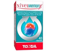 Nivelmemorix | Nootropico Para la Memoria y Concentración | Con Ginkgo Biloba, Fosfatidilserina, Bacopa Monnieri, Cúrcuma, Salvia, Coenzima Q10 y Vitaminas Grupo B | 40 Cápsulas Vegetales de Tongil
