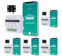 NIVIAN Abridor puerta garaje WiFi Controlador inteligente para motor de Puerta de Garaje por app TUYA. Programación Horaria, Temporizador y Escenas Inteligentes. Compatible con Alexa y google home.