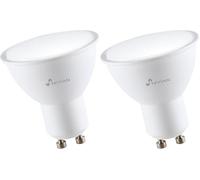 NIVIAN - Bombilla Inteligente WiFi GU10 | RGB Ajustable, 4.5W, 380 Lúmenes, Hasta 2700K Luz Calda | Compatible con Alexa y Google Home, Control Remoto APP Tuya, Blanco, 1 Unidad (Paquete de 2)