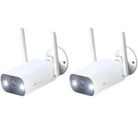 NIVIAN- Cámara Bullet WiFi 2,4Ghz-Resolución 2K-Apta para Exterior IP66-Función detección Humanos-Visión Nocturna 10m- Compatible con Alexa y Google Home-Control Remoto con App Tuya-Color Blanco
