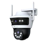 Nivian Cámara de Vigilancia Exterior WiFi 6 Doble Lente Motorizada - Resolución 2K Super HD, Seguimiento Automático, Visión Nocturna Color y App EseeCloud