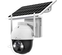 Nivian Cámara vigilancia seguridad 360º 4G(SIM) Panel solar 7W-Batería larga duración 18000mAh-2K-Detección de movimiento y humanos-Apta exterior-Visión nocturna+Leds-Audio bidireccional-APP EseeCloud