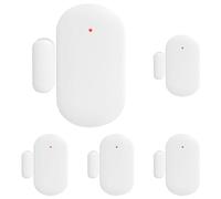 Nivian-Detector de Apertura valido para Puertas y Ventanas Compatible con Alarma Nivian-Apto para Interior-Inalámbrico 433Mhz - Fácil instalación sin Necesidad de Cables (Paquete de 5)