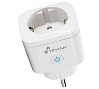 Nivian-Enchufe inteligente-Wifi 2.4 Ghz- Hasta 16 A y 3680W-Protección contra sobretensiones y control de consumo energético-Compatible con Amazon Alexa y Google Home Control remoto con APP Tuya