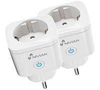 Nivian- Enchufe Inteligente-WiFi-Protección contra sobretensiones y Control de Consumo energético - App Tuya (Pack of 2 Plugs)