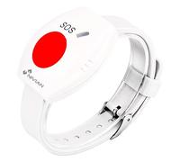 Nivian NVS-Bracelet - Botón de Emergencia SOS Inalámbrico en Brazalete, 433 MHz, Alcance 80 m, LED Indicador, Periférico de Seguridad para Hogar o Negocio