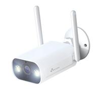 NIVIAN- Cámara Bullet WiFi 2,4Ghz-Resolución 2K-Apta para Exterior IP66-Función detección Humanos-Visión Nocturna 10m- Compatible con Alexa y Google Home-Control Remoto con App Tuya-Color Blanco