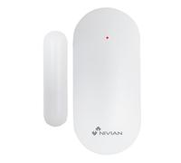 Nivian NVS-mag-Sensor - Sensor Magnético Inalámbrico para Puertas y Ventanas, Alcance 100 m, Instalación sin Cables, Compatible con Alarmas Nivian