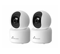 Nivian Seguridad Starter Pack 2 Cámaras WiFi Interior WiFi 2K Audio bidireccional-Deteccion Humanos