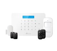 Nivian Sistema de Alarma antirrobo para hogar sin cuotas -WiFi/gsm-Kit Ampliable hasta 60 Dispositivos-LCD-Control Remoto a través de App Tuya-Fácil instalación P2P con QR-inalámbrica sin Cables