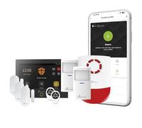 NIVIAN - Sistema de Alarma WiFi + gsm para Casa o Negocio | Control Desde App + SIM (SMS y Llamadas) | Kit Completo con Sirena, Sensores y Mando a Distancia | Anti sabotaje, Multiusuario