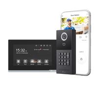 NIVIAN Videoportero Inteligente WiFi Full HD para Exterior con Monitor Táctil y Teclado de Acceso, Conexión de 2 Hilos, Control App Tuya, Grabaciones en MicroSD (Videoportero Inteligente con Teclado)