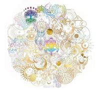 Nivofu 100 Pegatinas Aesthetic Transparentes, Stickers Vintage de Cosmos Luna y Estrellas, Adhesivos Impermeables PET para Scrapbooking, Diario, Portátil, Botella de Agua, Manualidades DIY