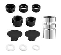 Nivofu Aireador Grifo Cocina 360° Giratorio con Filtro Agua Grifo, Extensor Grifo Cocina Universal con 5 Adaptadores y Llave de Instalación, Difusor Grifo Cocina Fregadero Antisalpicaduras, Ahorro de