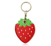 Nivofu Bonito Llavero, Llavero de Piel Sintética, llavero de Dibujos Animados, Fruta Tarjeta de Acceso, Funda de Cuero con Tarjeta de Acceso, Bonito Amuleto para Bolso, Dijes para Bolsos (C)