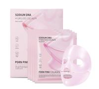 Nivofu Mascarilla de Gel de Colágeno Rosa Pack de 4, Hidratante, Reafirmante y Calmante, Esenciales de Viaje 4 x 28g