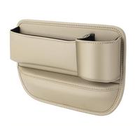 NIVQH Organizador Coche Asiento para Nissan Note E13 2020-2025,Cuero,Impermeable Antideslizante FáCil De Limpiar TeléFonos Juguetes Refrigerios,D2/Beige - Co-Pilot