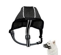 NIVRAIN Transpirable Bozal Perro Pequeño, Bozales para Perros Reflectante, Ajustable Bozales para Perros Pequeños, Ideal para Tranquilizar a los Perros Pequeños Durante Las Visitas al Veterinario