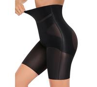 Niwicee Braga Faja Reductora Mujer Pantalones Cortos Ropa Interior Cintura Alta Pantalones Moldeadores Adelgazante Braguitas Shapewear Control de Abdomen Bragas de Antirozaduras(Negro,S)