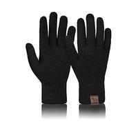 Niwicee Guantes Invierno para Hombre y Mujer Guantes Térmicos Lana de Punto Guantes de Pantalla Tactiles para Correr Aire Libre Frio