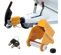 NiwNiw Cerradura de enganche de caravana resistente, bloqueo antirrobo de alta seguridad para ALKO AKS1300/2004/3004 y AK130/160, protección de acoplamiento de remolque con acero reforzado