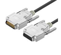 NIWPPKIMX Cable DB26 Pin HDB26 3 filas DB 26P Macho a hembra Macho a macho Hembra a hembra Cable de extensión de fecha Orificios for tornillos(0.5m,Fe to Fe)