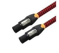 NIWPPKIMX Cable de altavoz Speakon NL4FC Cable de altavoz Om for altavoz activo M/M 1M 2M 3M 5M(Red,1m)