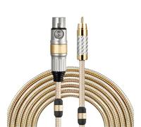 NIWPPKIMX Cable de audio XLR de 3 pines for consola de mezclas de amplificador Cable XLR hembra a macho normal Chapado en oro 1M 2M 3M 5M 10M(1.5m)
