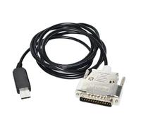 NIWPPKIMX Cable de programación con chip USB-DB25M o RS232 de 25 pines con carcasa metálica(USB-DB25M FT232,1.8M)