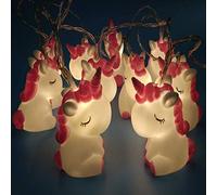 NIWWIN 1.8M 10 LED Niños Habitación de niños Lindas luces de noche de animales Luces de vacaciones Luces de árbol decorativas Fiesta Patio Jardín Habitación de bebé Dormitorio Decoración (Unicornio)