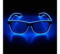 NIWWIN Gafas LED, Gafas LED Cyberpunk, Gafas de neón de alambre flexible, Para discotecas, Navidad, fiestas, regalos, disfraces de Halloween, cosplay. (1, Azul)