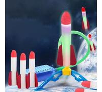 NIWWIN Lanzador de Cohetes para niños,Cohete de Espuma, Cohete de Chorro de Aire,Juguetes voladores al Aire Libre Que dispara hasta 48 pies.Regalos y Juguetes para niños a Partir de 3, 4, 5, 6, 7, 8+