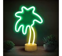 NIWWIN Palmeras neón, decoradas al estilo hawaiano, 3AA alimentado por batería/USB,Luces de ambiente del dormitorio, decoraciones navideñas, regalos para niños, decoraciones de fiestas hawaianas.