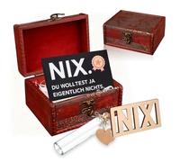 Nix Regalo de Cumpleaños 7 Piezas Regalos Divertidos Para Todos Los Que No Quieren Nada Regalo Incluido Caja De Madera Quería Pero Regalo De Cumpleaños Para Hombres Y Mujeres