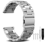 Nixiamy Correa de Reloj de Metal Acero Inoxidable 16mm 18mm 20mm 22mm 24mm Liberación Rápida Metal Correa de Reloj de Acero Inoxidable Correa de Reloj Inteligente para Hombres Mujeres