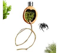 Nixiara Accesorios para arañas de salto,Jaula Magnética de Nogal,Decoración Para El Terrario De Araña Con Cuerda - Para Mantener Y Criar Geckos Lagartos Y Ranas De Árboles En Terrarios Caseros