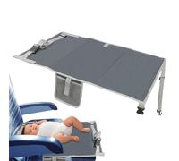 Nixiara Cama para niños de avión, hamaca portátil para niños, extensor de asiento de hamaca de viaje ligero y ajustable, suministros de vuelo cómodos para descansar, dormir y jugar