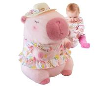 Nixiara Capybara Pillow - Animal Lindo Capybara, Capybara Suave Realista | Capybara Guinea Pig Soft Birthday Toys, Realista Dulce Tiempo De Juego Capybara, Juguete Animal de Peluche para Sofá para