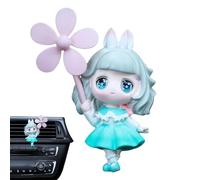 Nixiara Cartoon Car Air Ambderher, Link Girl Car Diffuser | Dibujante de dibujos animados de la niña, ambientador de aire de aire,Exquisita fragancia de automóviles, clip de ventilación decorativa de