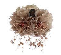 Nixiara Clip de hawaiano con forma de capullo de flores, pasadores de garra de flores sin deslizamiento, perlas Tassels Bud Horquilla | Pines Boho Pins Headwear Accesorios para el para