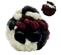 Nixiara Crochet positivo, crochet de apoyo emocional, adorable apoyo positivo ganchillo, adorno sensorial de felpa tejida a mano para niños adultos relajantes socios acogedores