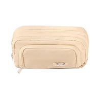 Nixiara Estuche para lápices, bolsa de almacenamiento para bolígrafos, soporte de papelería, cremallera premium, compartimentos espaciosos para la escuela, estuche duradero para oficina, viajes y uso