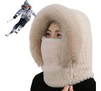 Nixiara Gorros de piel para mujer - Gorro de invierno para mujer,Protección flexible ajustable para los oídos | Para Esquí, Snowboard, Montañismo, Senderismo En El Frío