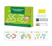 Nixiara Libro de Trabajo De Escritura A Mano Para Niños - Libro De Seguimiento Preescolar, Manual De Aprendizaje De Diseño Reutilizable Para | Actividad De Formación De Letras Para El Desarrollo De