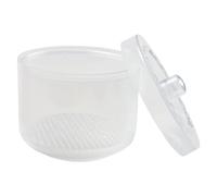 Nixiara Manicure Tool Box, caja para suministros de uñas - Profesional Clear Doble Layer Manicure Caso de manicura - Organizador de almacenamiento portátil sin deslizamiento para el salón de uñas en
